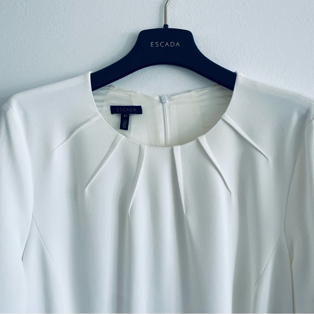 Escada Off-White Dukata Dress Size 42